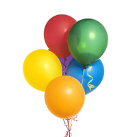 Ballonger fylt med helium